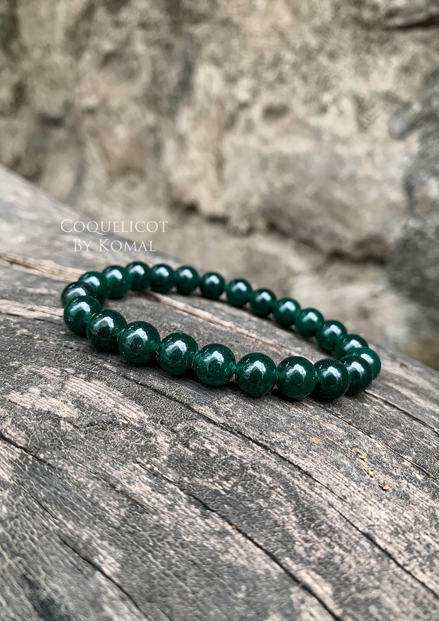 Natural Dark Green Hand Carved Jade Bracelet – Braceley & Co