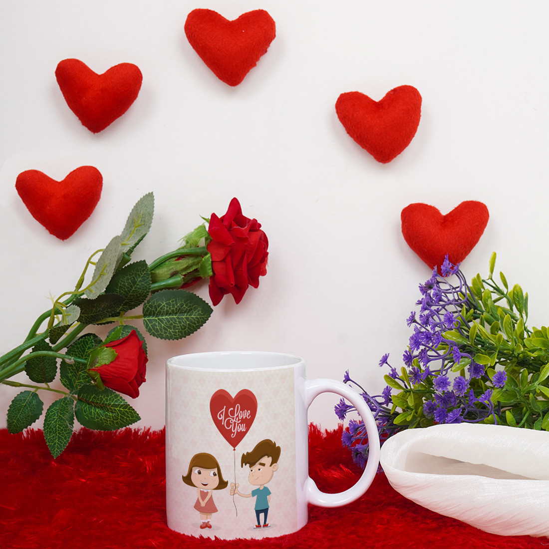 Buy Crazy Corner I Love You Valentine's Day Printed Coffee Mug ...