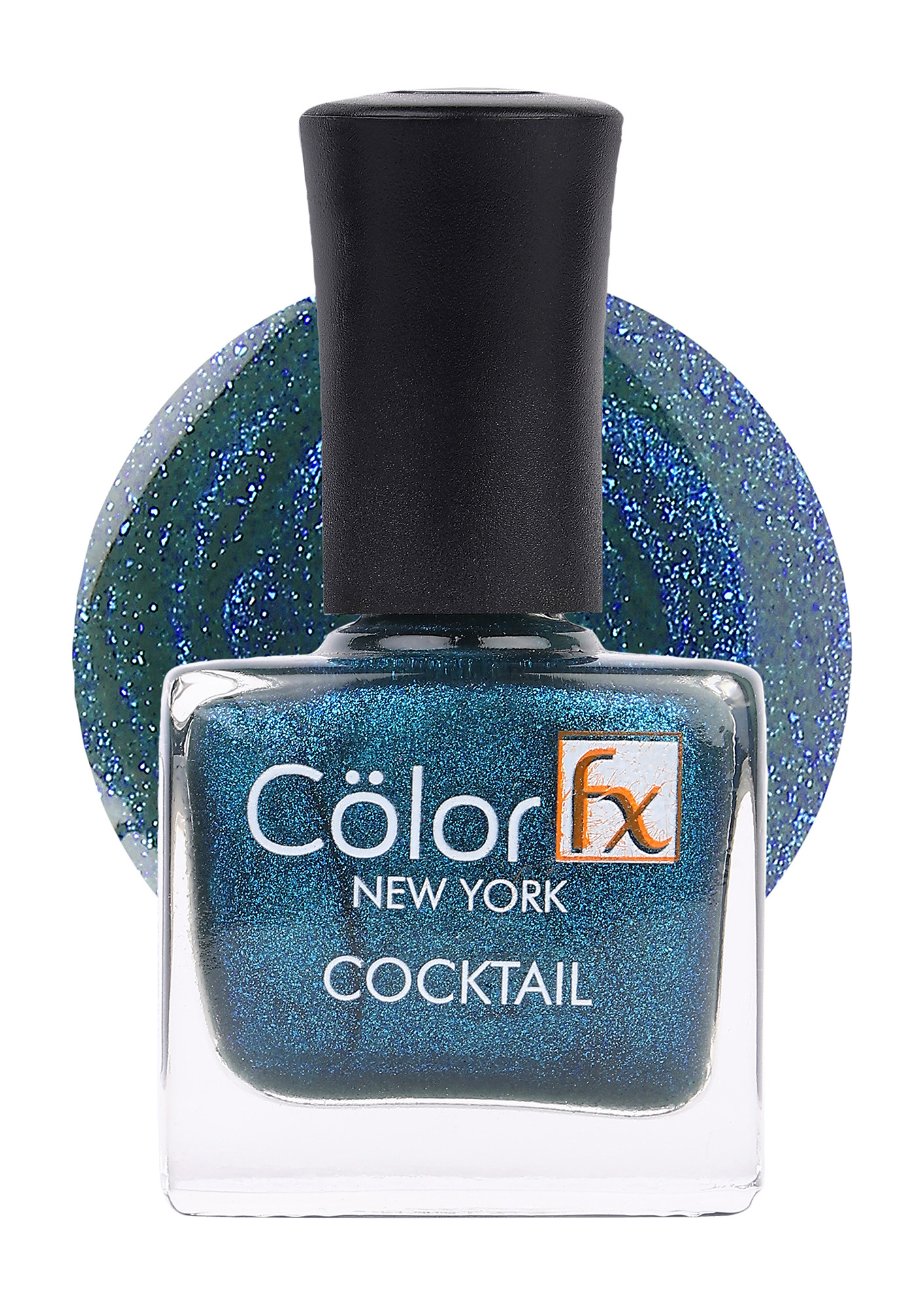 We Dance Until We Fall Nail Polish - teal crelly with scattered red gl –  Fanchromatic Nails