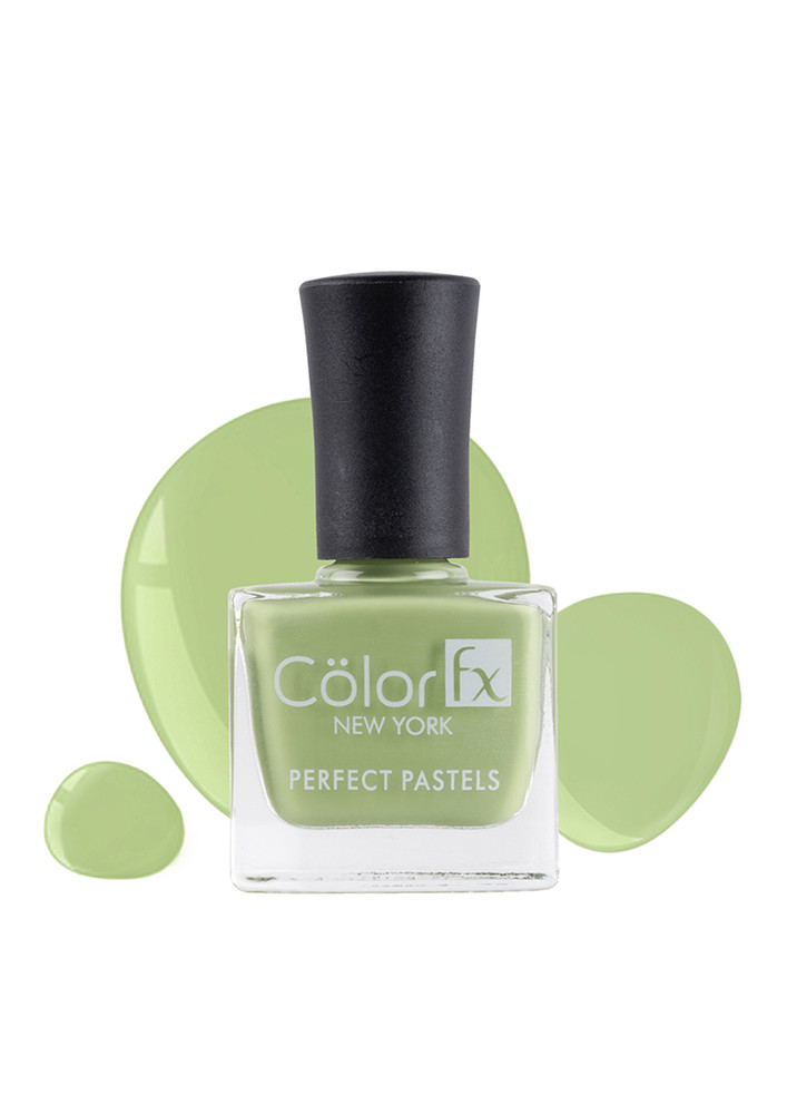 Color Fx Perfect Pastel Longlasting Glossy Finish 21 Toxin Free Non Yellowing 9 ml Lime Green Nail Enamel
