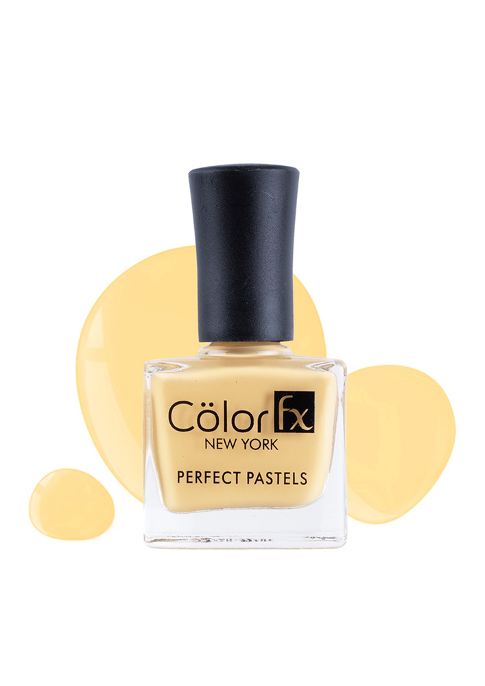 Color Fx Perfect Pastel Longlasting Glossy Finish 21 Toxin Free Non Yellowing 9 ml Bumble Bee Yellow Nail Enamel
