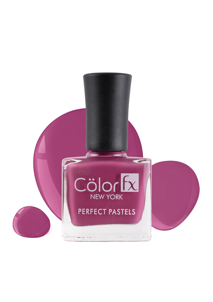 Color Fx Perfect Pastel Longlasting Glossy Finish 21 Toxin Free Non Yellowing 9 ml Plum Nail Enamel