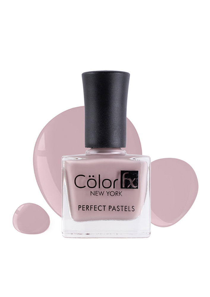 Color Fx Perfect Pastel Longlasting Glossy Finish 21 Toxin Free Non Yellowing 9 ml Dusty Lavender Nail Enamel