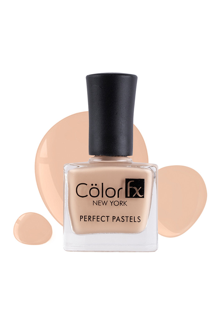 Color Fx Perfect Pastel Longlasting Glossy Finish 21 Toxin Free Non Yellowing 9 ml Camel Nail Enamel