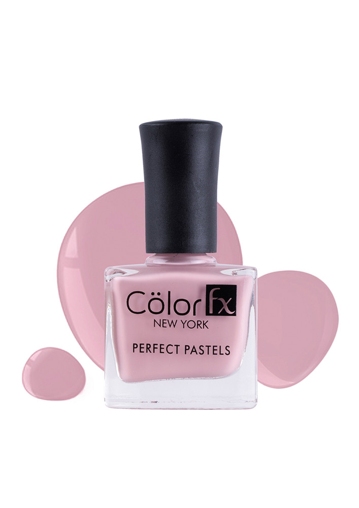 Color Fx Perfect Pastel Longlasting Glossy Finish 21 Toxin Free Non Yellowing 9 ml Flamingo Pink Nail Enamel