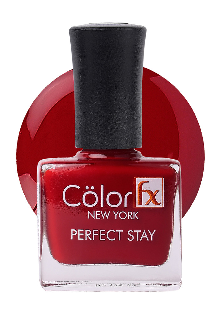 Color Fx Glossy Red Gel Long Lasting Nail Enamel 9 ml