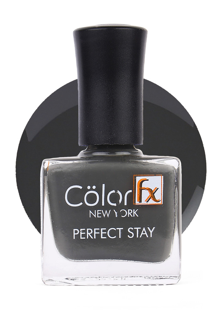 Color Fx Glossy Grey Gel Long Lasting Nail Enamel 9 Ml