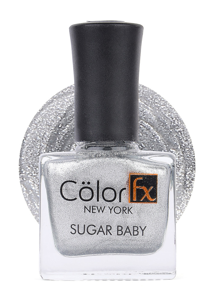 Color Fx Shimmery Matt Grey Gel Long Lasting Nail Enamel 9 Ml-cfx_sb_101