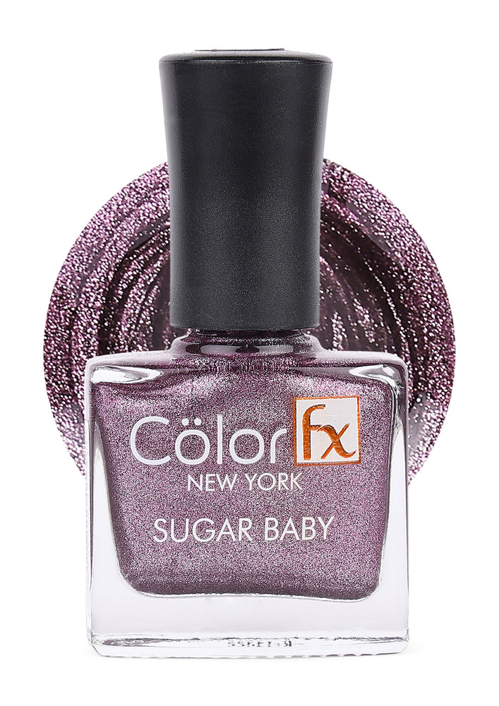 Color Fx Shimmery Matt Violet Gel Long Lasting Nail Enamel 9 ml