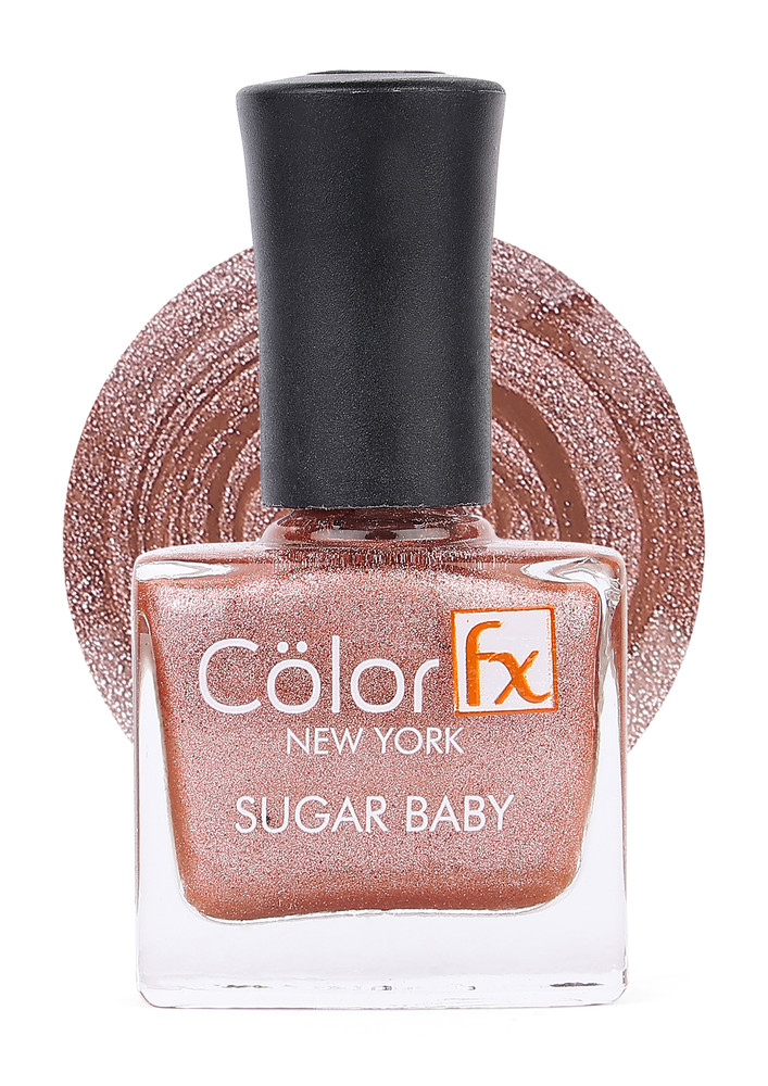 Color Fx Shimmery Matt Peach Gel Long Lasting Nail Enamel 9 Ml