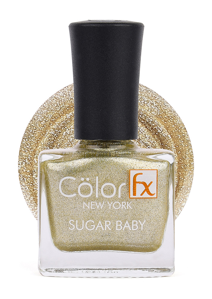 Color Fx Shimmery Matt Gold Gel Long Lasting Nail Enamel 9 ml