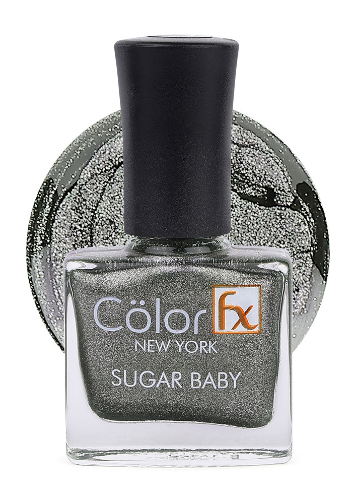 Color Fx Shimmery Matt Green Gel Long Lasting Nail Enamel 9 ml