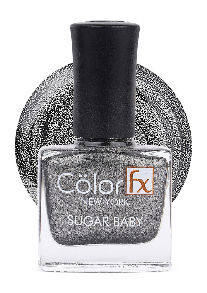 Color Fx Shimmery Matt Grey Gel Long Lasting Nail Enamel 9 ml-CFX_SB_112