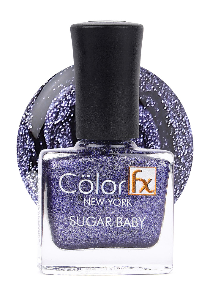 Color Fx Shimmery Matt Blue Gel Long Lasting Nail Enamel 9 ml-CFX_SB_114