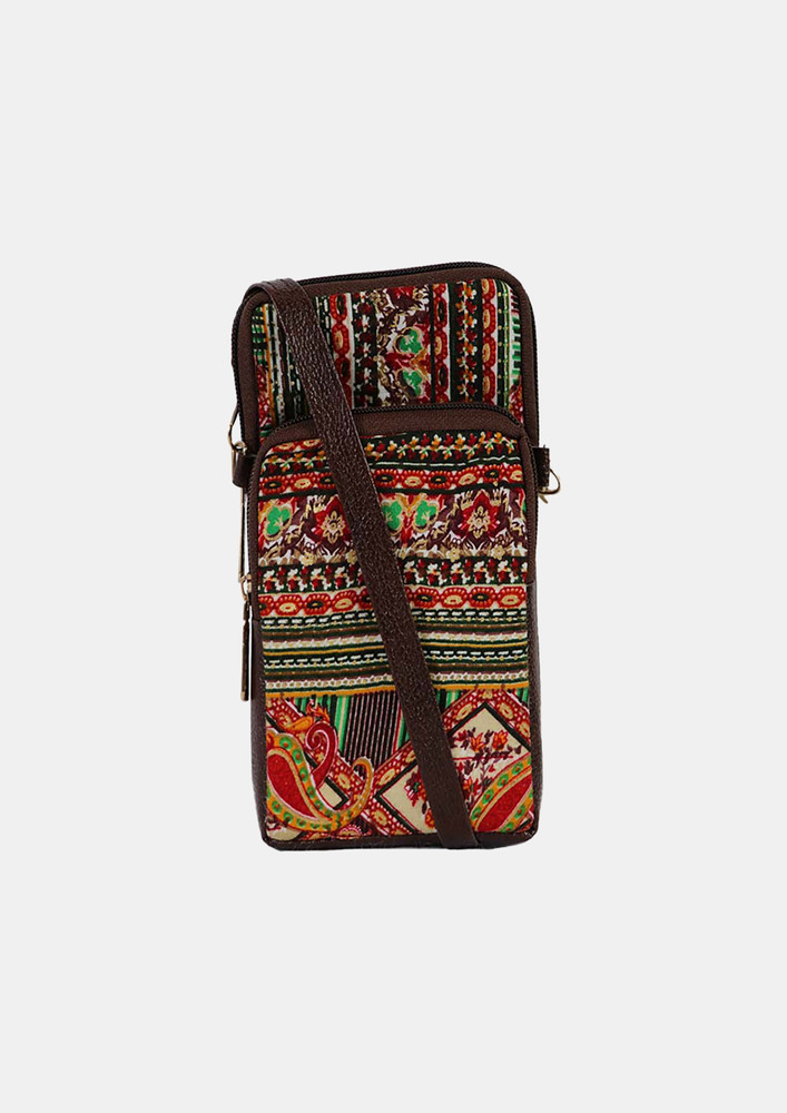Multicolour Mini Mobile Sling Bag For Women