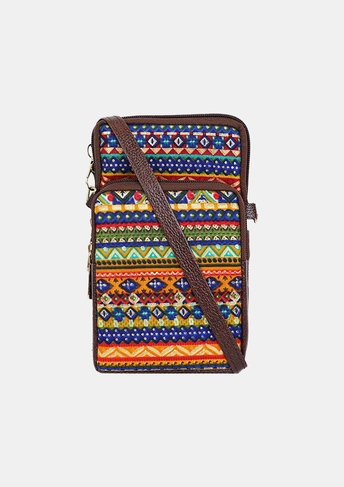 Multicolour Mini Mobile Sling Bag For Girls