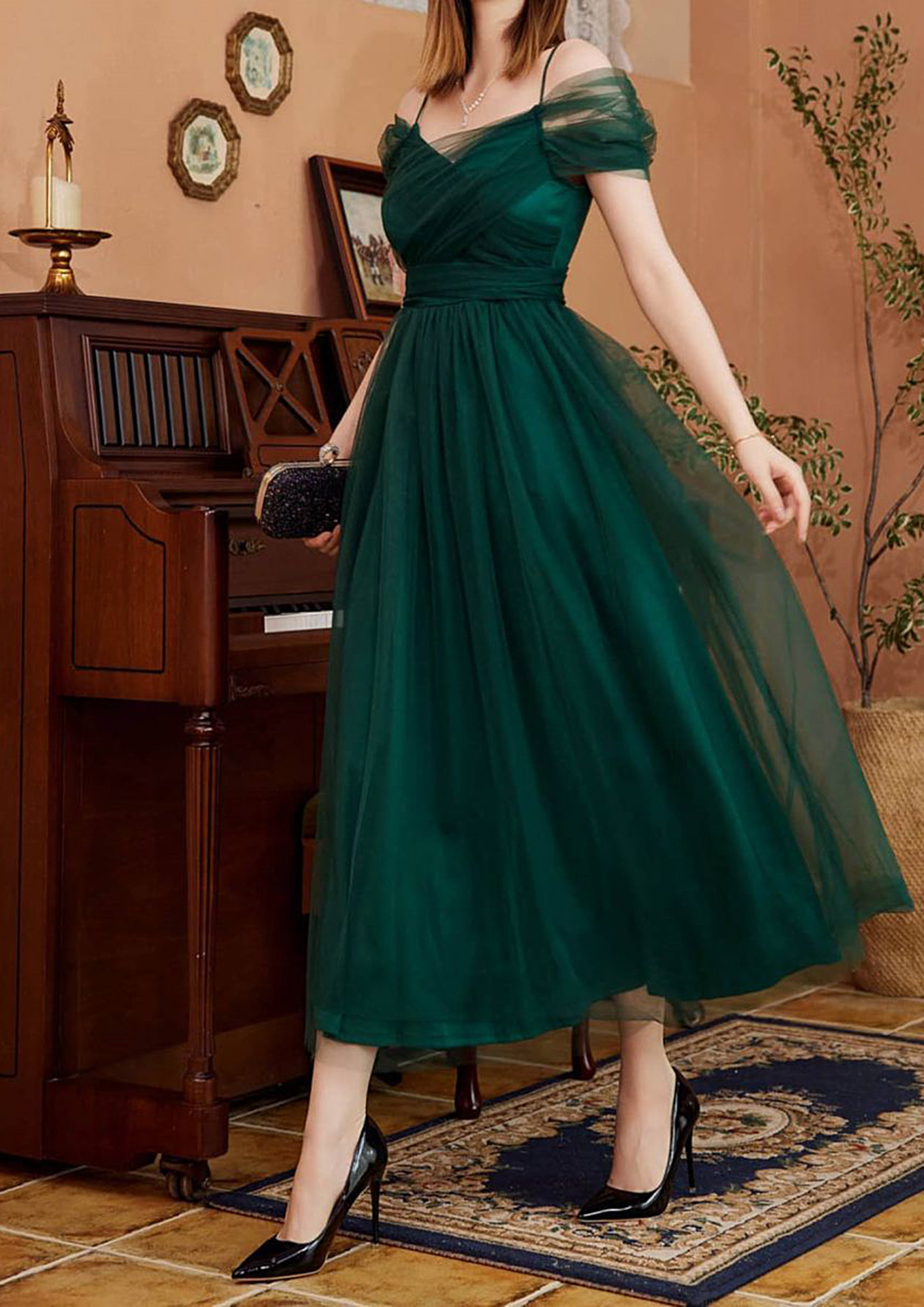 Dark Green Tube Dress – The Asmi