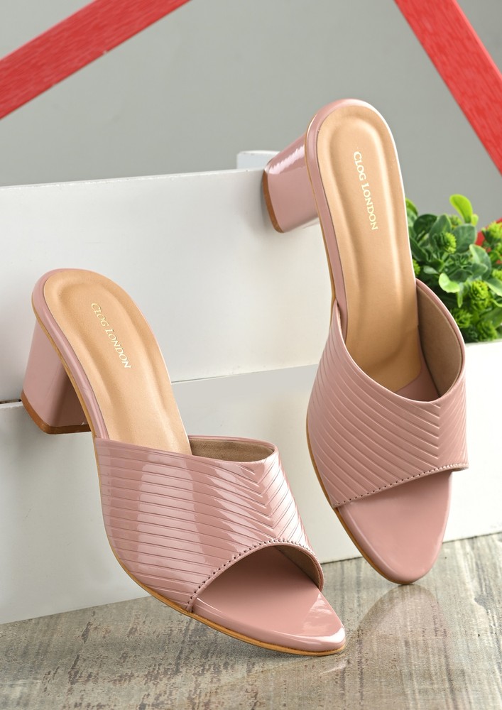 Women Block Heels-Pink-CLF2244-PINK