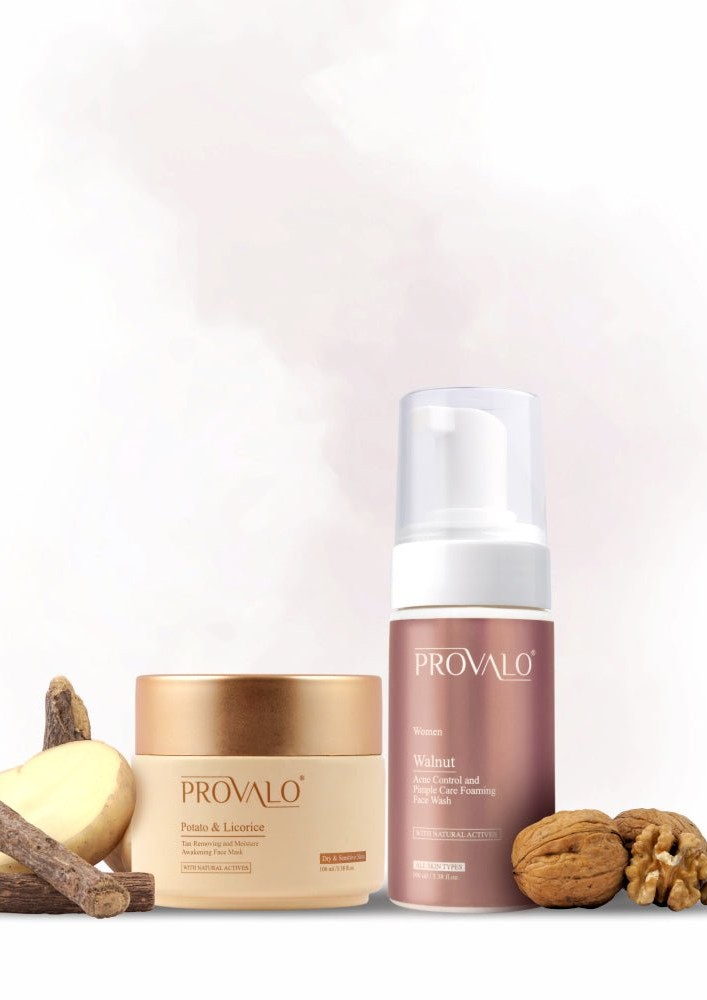Provalo Anti-Acne And Moisture Lock Essentials Combo For Dry & Sensitive Skin (Women)
