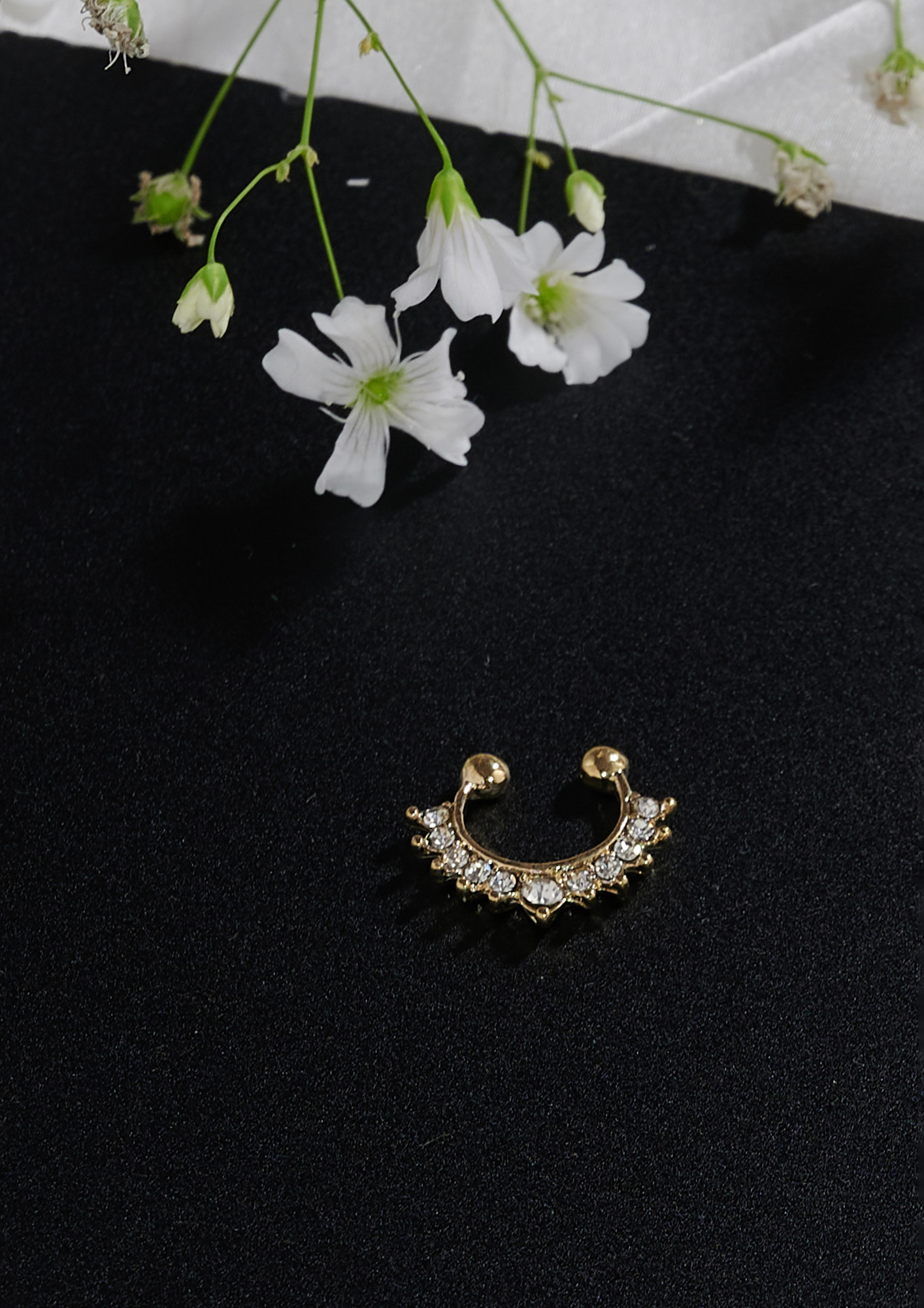 Puffy Star 14K Gold Nose Ring – FreshTrends