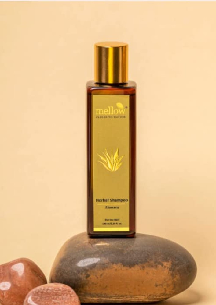 Mellow Herbal Aloe vera shampoo with Amla, Reetha, Shikakai & Bhringraj for Dry and Damaged Hair-DRY-SHAMPOO-200ML