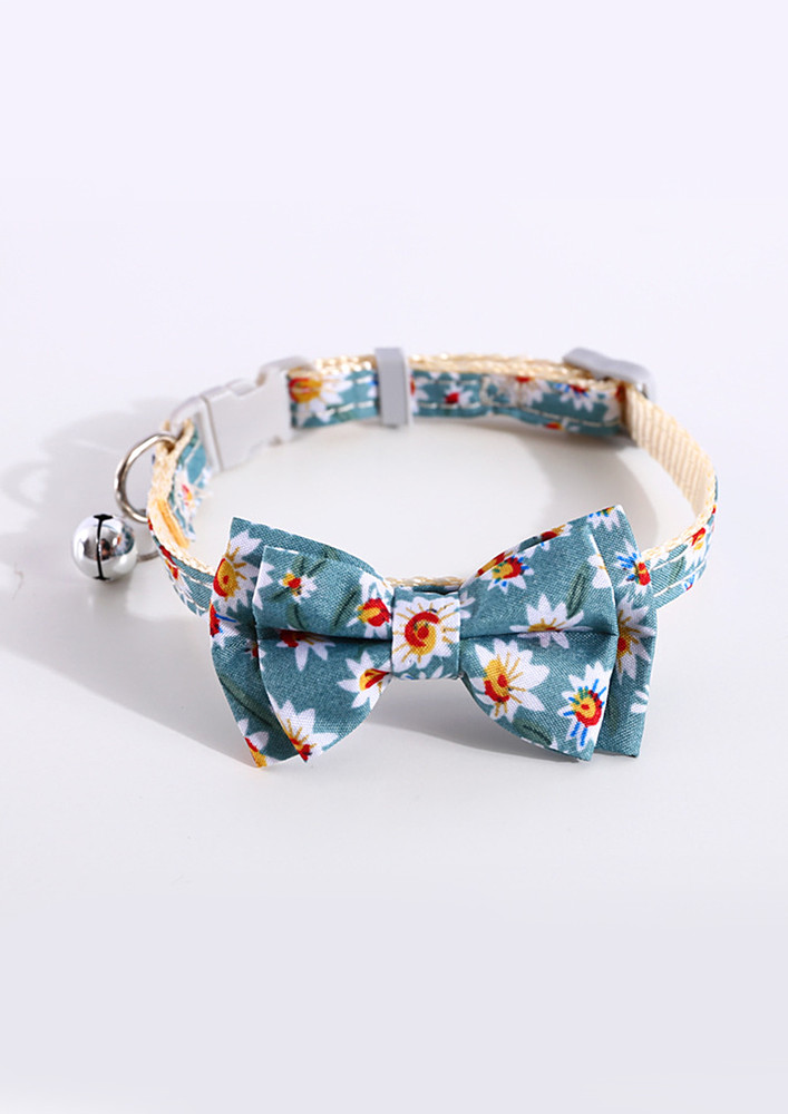Blue Detachable Bow-tie Pet Collar