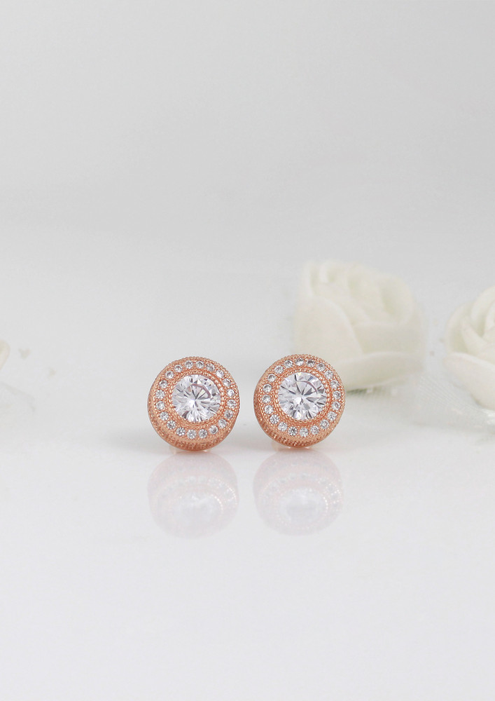 Rose Gold Charming Studs