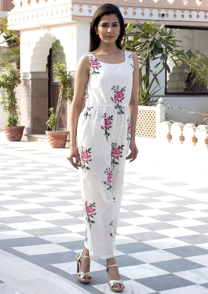 Taggd Beautiful Stylish Floral Jumpsuit(express Shipping)
