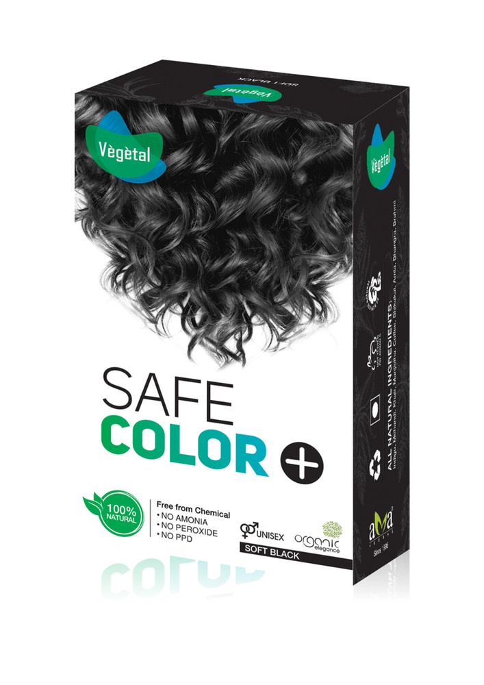 Vegetal Safe Color-Soft Black-Hair Color 50Gm