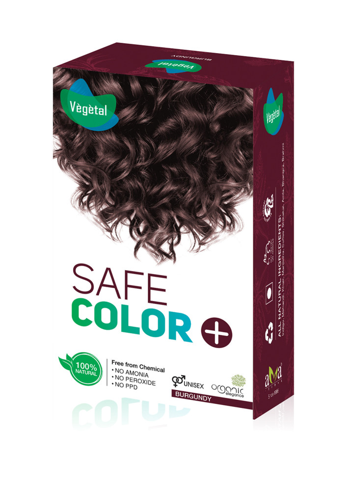 Vegetal Safe Color-burgundy- Hair Color 100gm