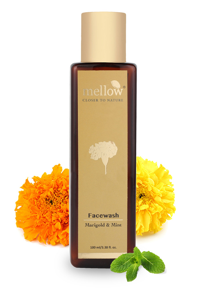 Mellow Marigold Facewash With Mint, Aloe Vera And Honey Extracts For Soft Skin And Natural Glow-facewash100