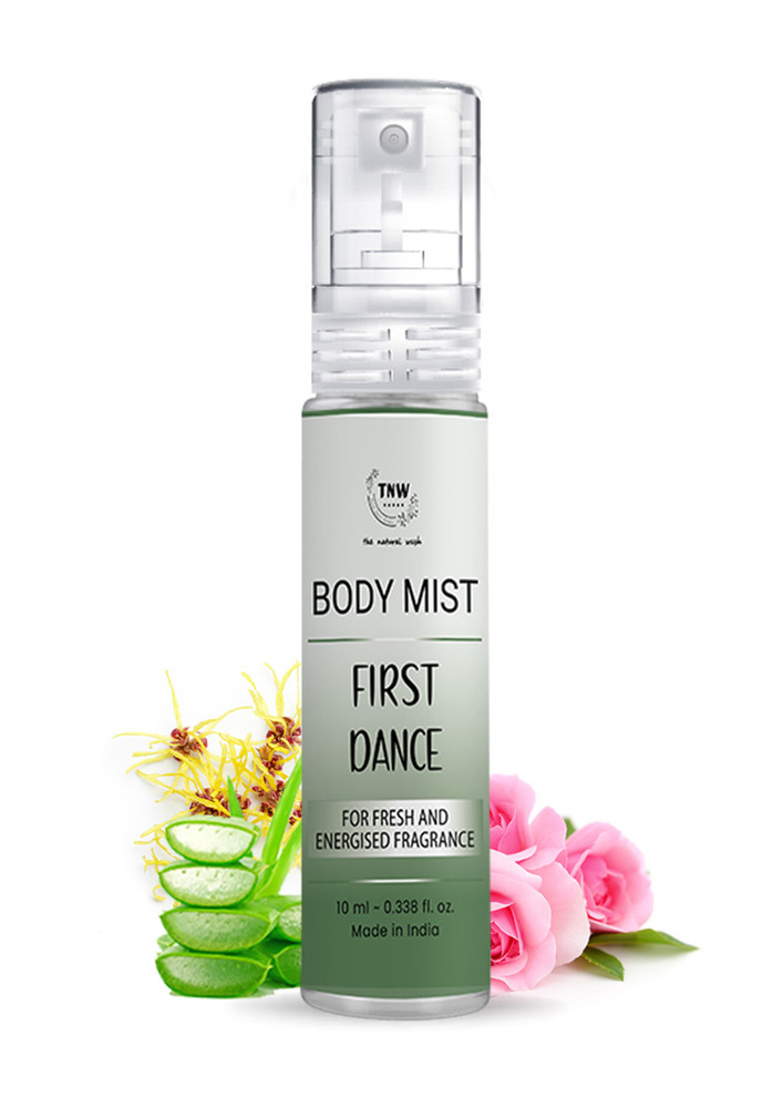 TNW- The Natural Wash First Dance Body Mist Mini| With Fresh and Energized Notes | Unisex Fragrance | For Long-lasting freshnes