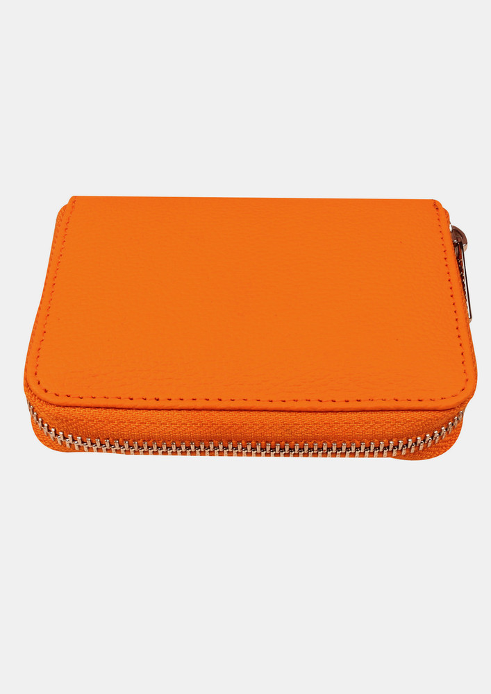 Alexandra Vegan Leather Wallet Pumpkin