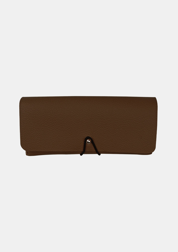 Newell Vegan Leather Cocoa Sunglass Case