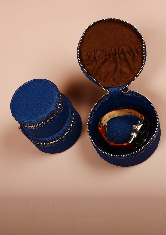Rogate Medium Vegan Leather Watch Case Cobalt Blue