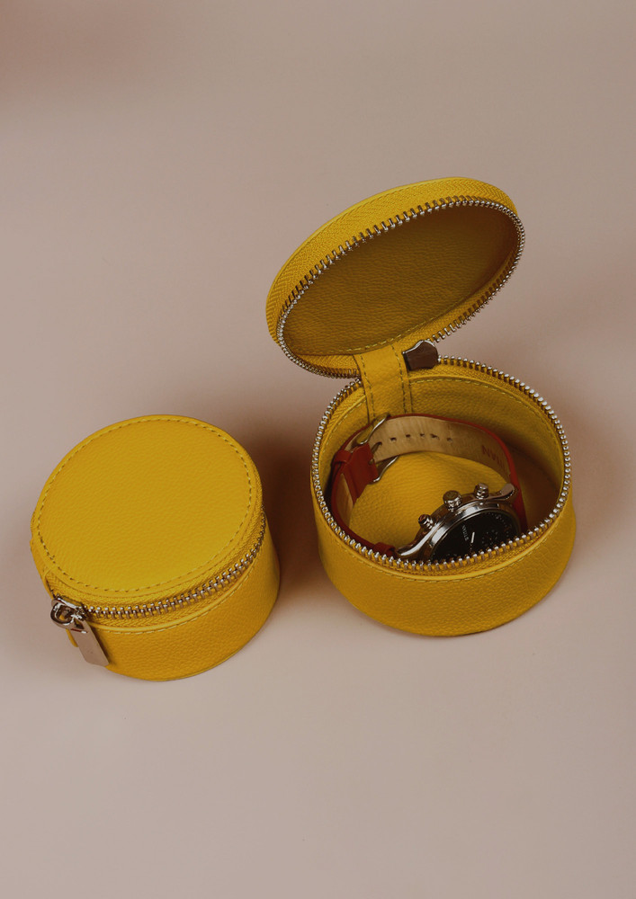 Rogate Medium Vegan Leather Watch Case Citron