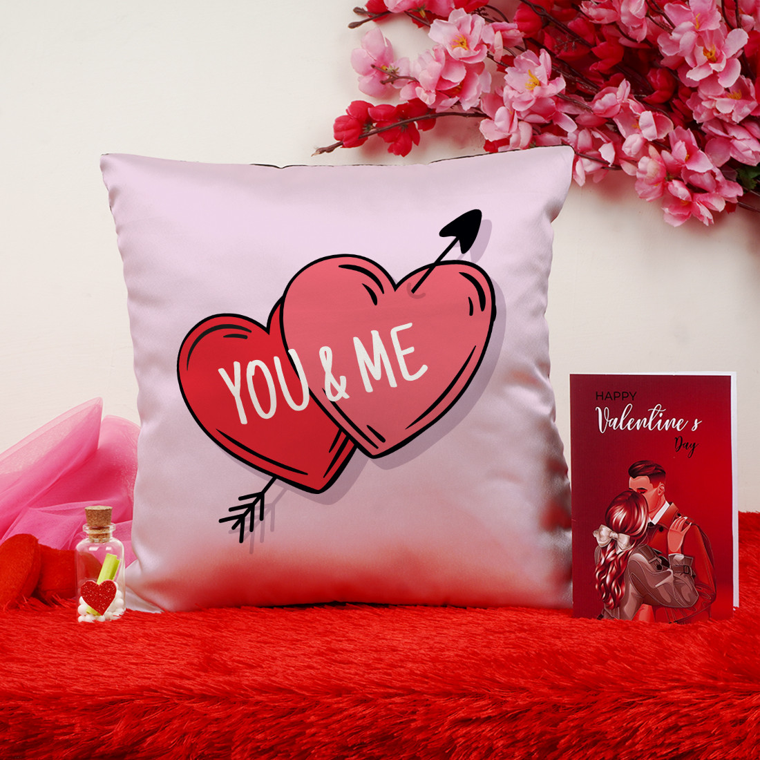 Buy Accept My Love & Say Valentine's Day Gift Combo for  Girlfriend/Boyfriend/Lover | Valentine Gift for Husband/Wife | Gift for  Girls/Boy/Her/Him | Decorative Cushion (12x12 Inches)-GIFTCMB-454 for Women  Online in India