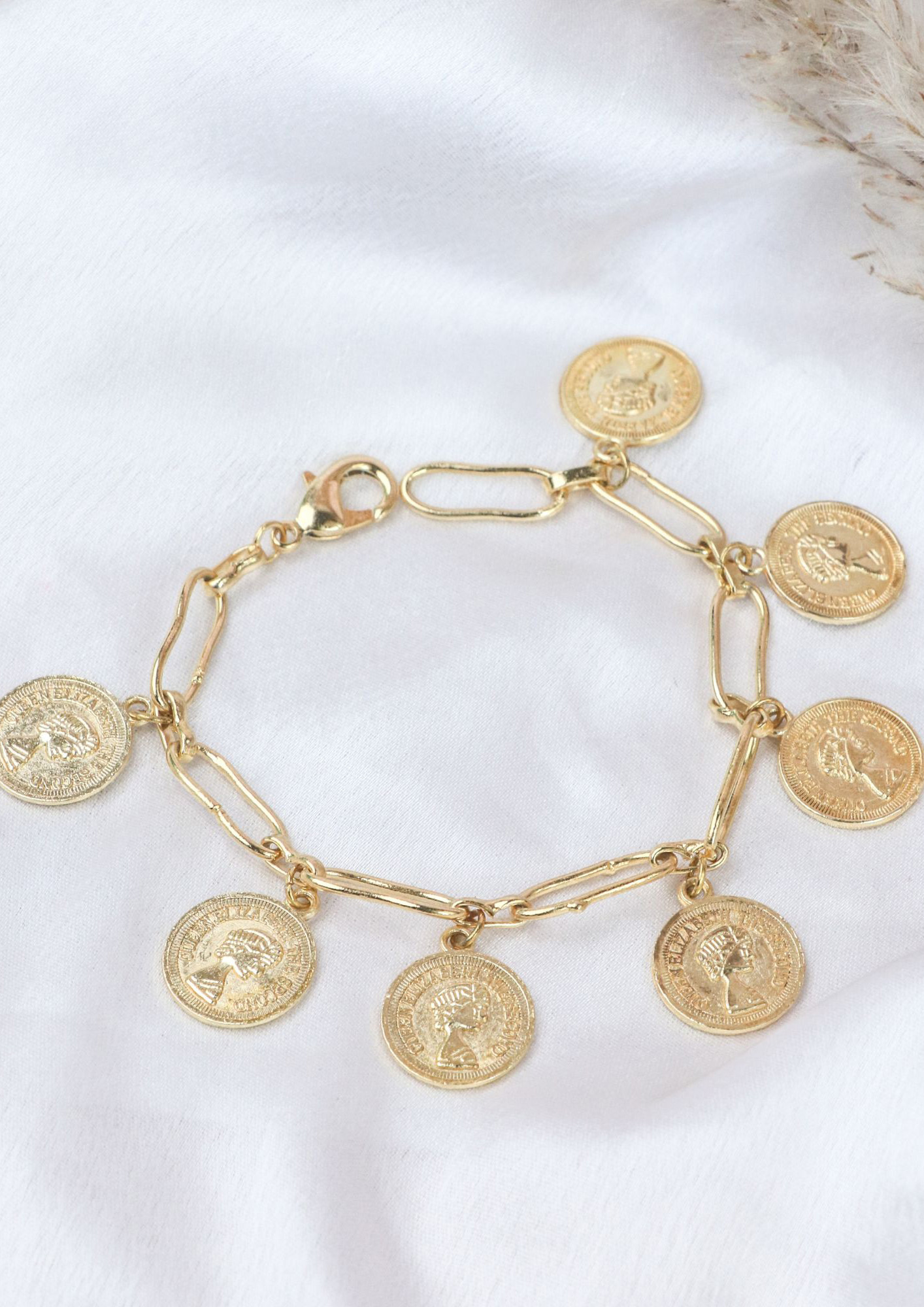 18K Gold Plated Saint Benedict Coin Bracelet|Pulsera San Benito Oro  Laminado 18K | eBay