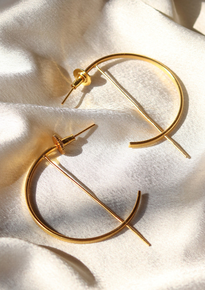 Minimalist Gold Plated Geometric Earring