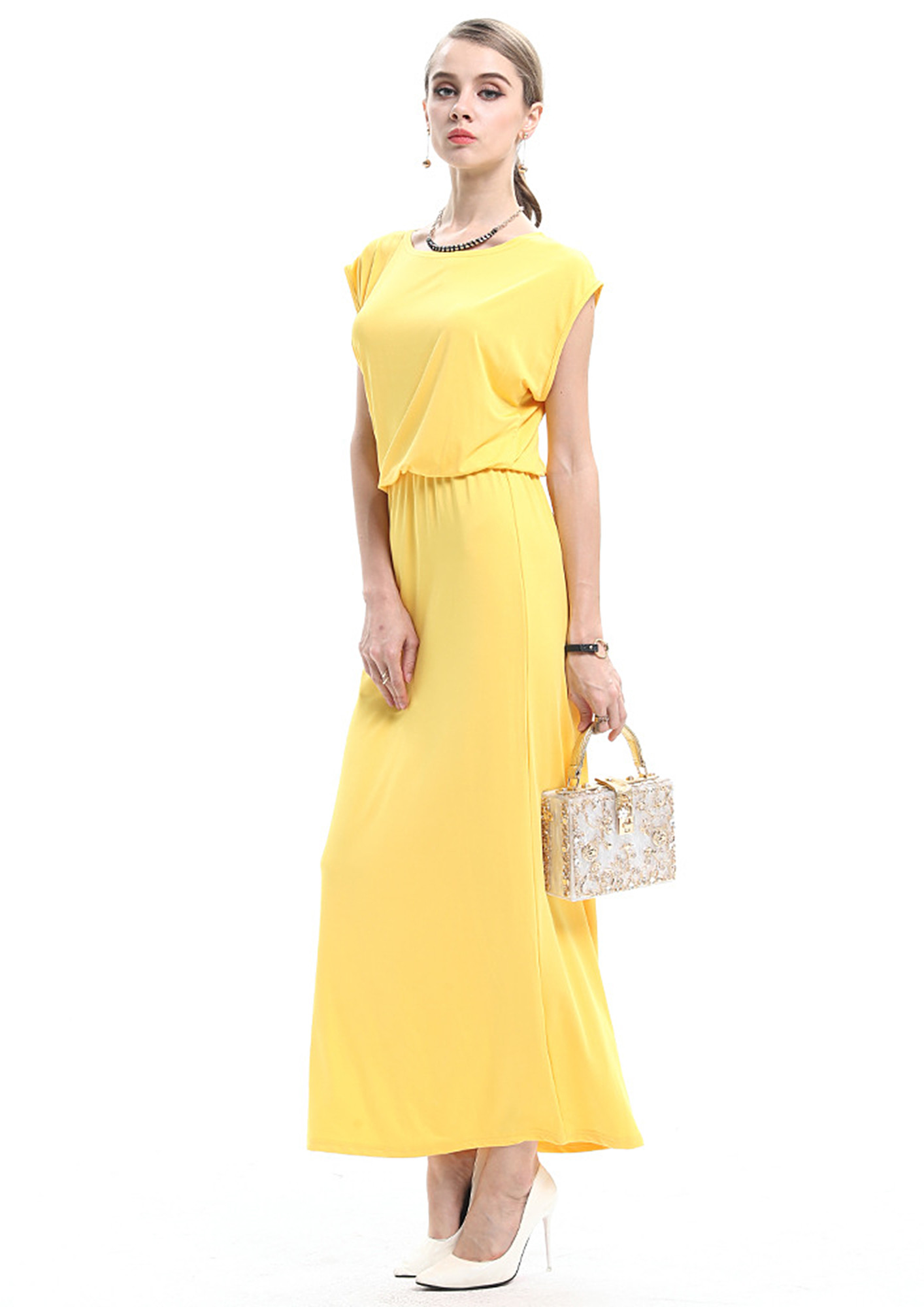 Share more than 131 long yellow dress latest