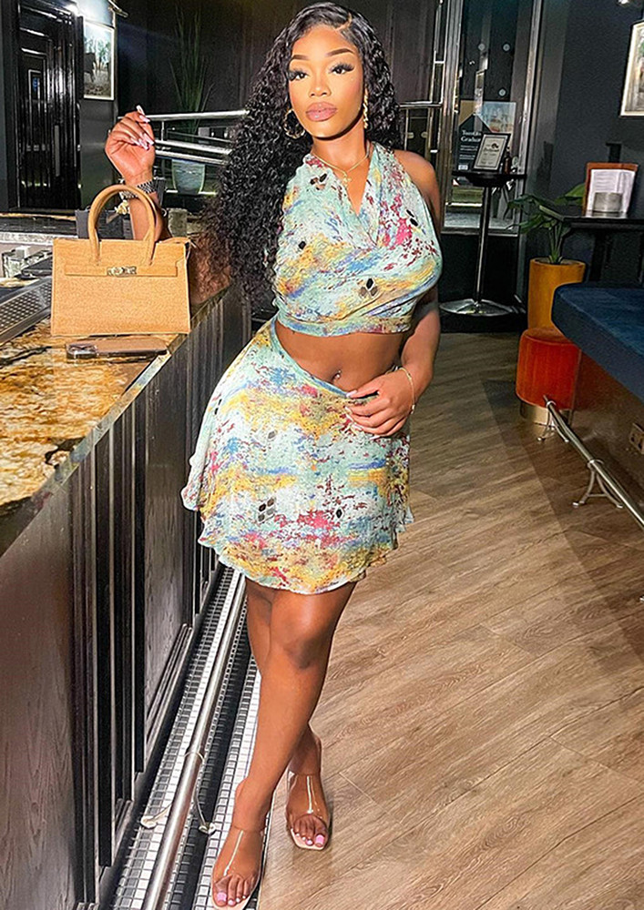 PRINTED CASUAL 2PC SUMMER CO-ORD SET