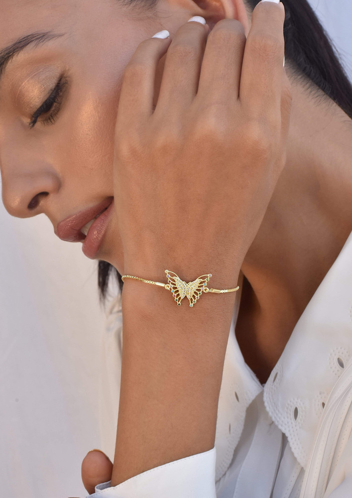 Klissaa Butterfly Crystal Bracelet