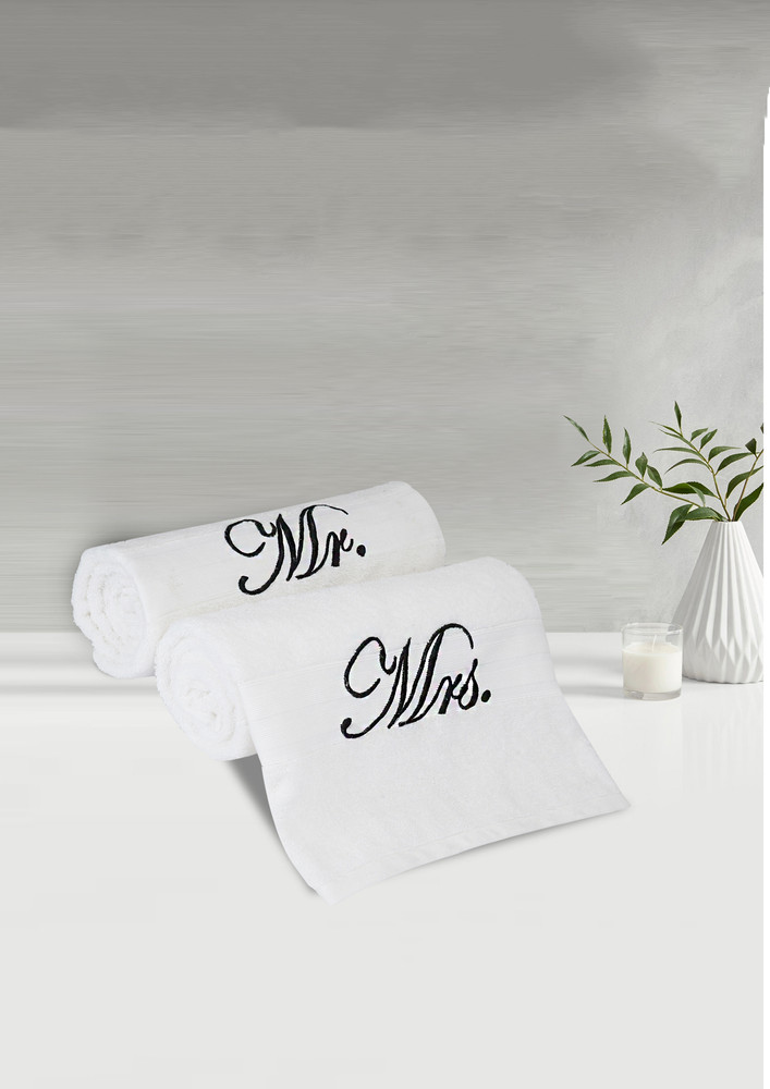Lush & Beyond Bath Towel Set of 2, 100% Cotton Towel for Men & Women 500 GSM Towel(White4, 30X60 inches)