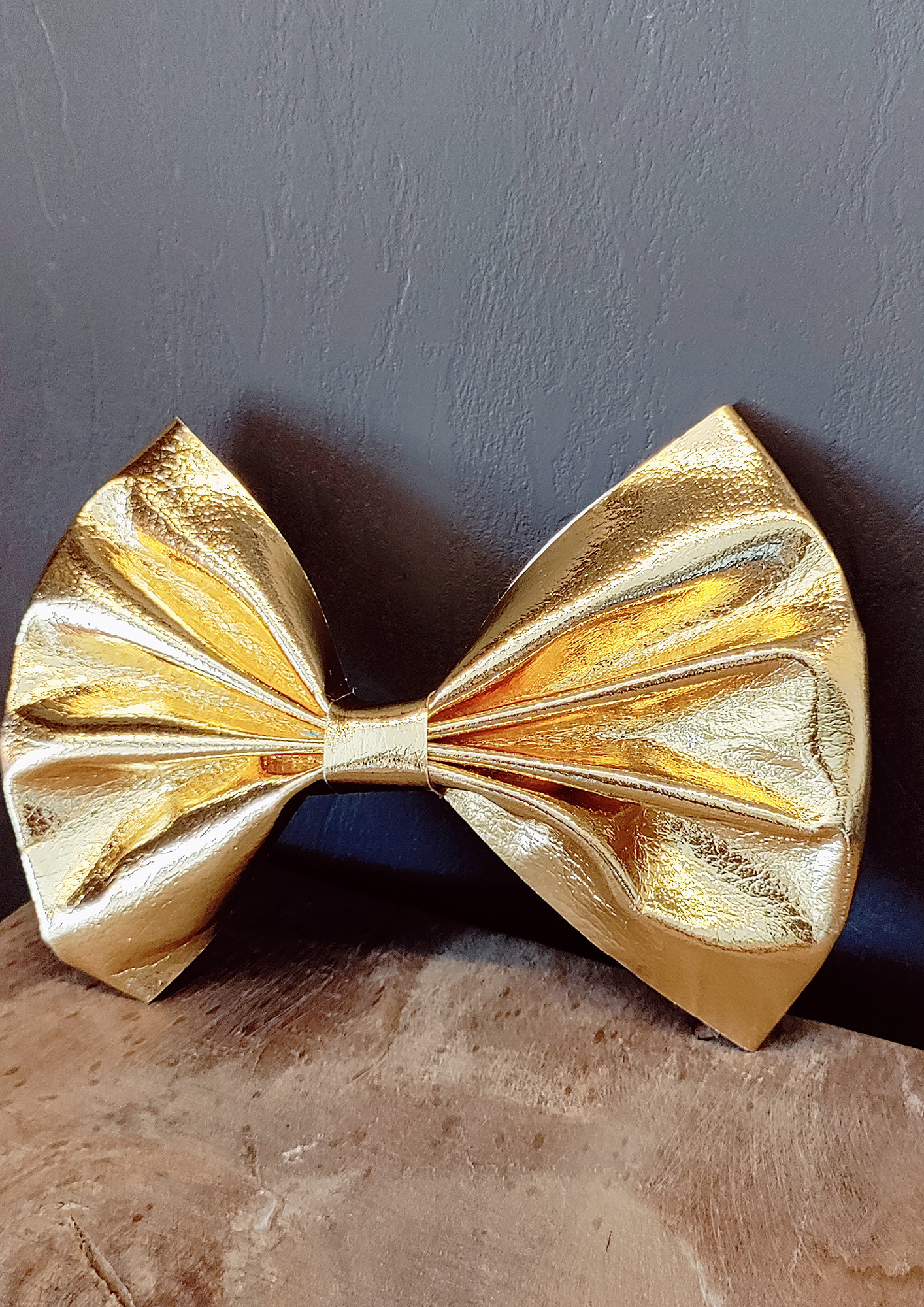 Metallic Hair Bow For Girls by The Little Girl Store-Silver-LG_MettalicBow02