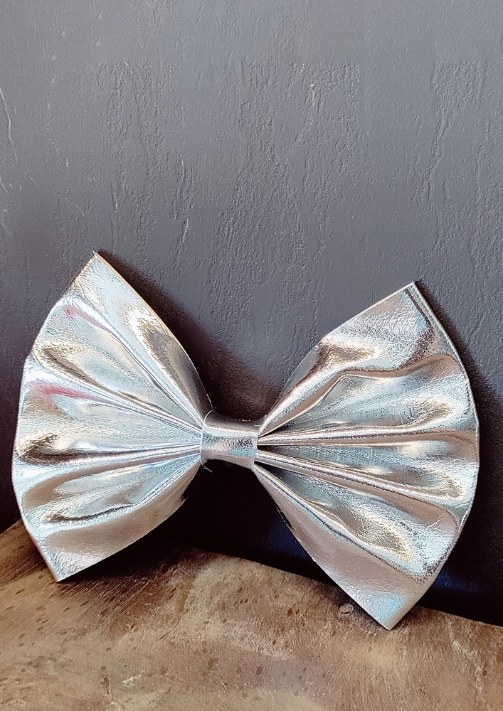 Metallic Hair Bow For Girls by The Little Girl Store-Pink
