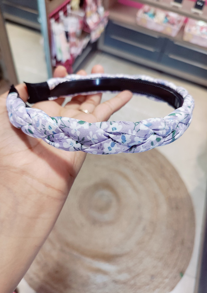 Charming Light Weight Floral Hair Band - Purple