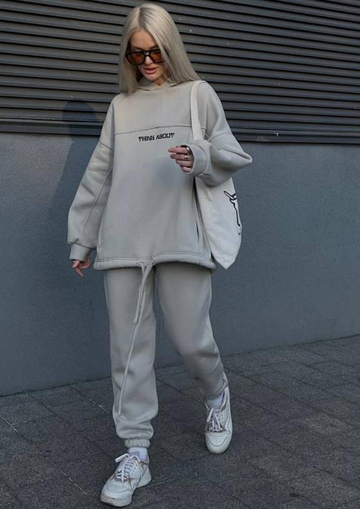 GREY RELAXED FIT HOODIE & JOGGER SET