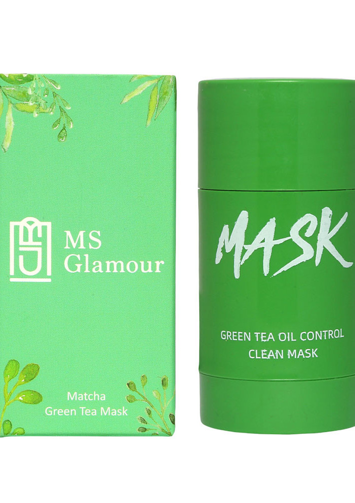 MS Glamour Organic Matcha Green Tea Solid Stick Facial Mask | All Skin Types