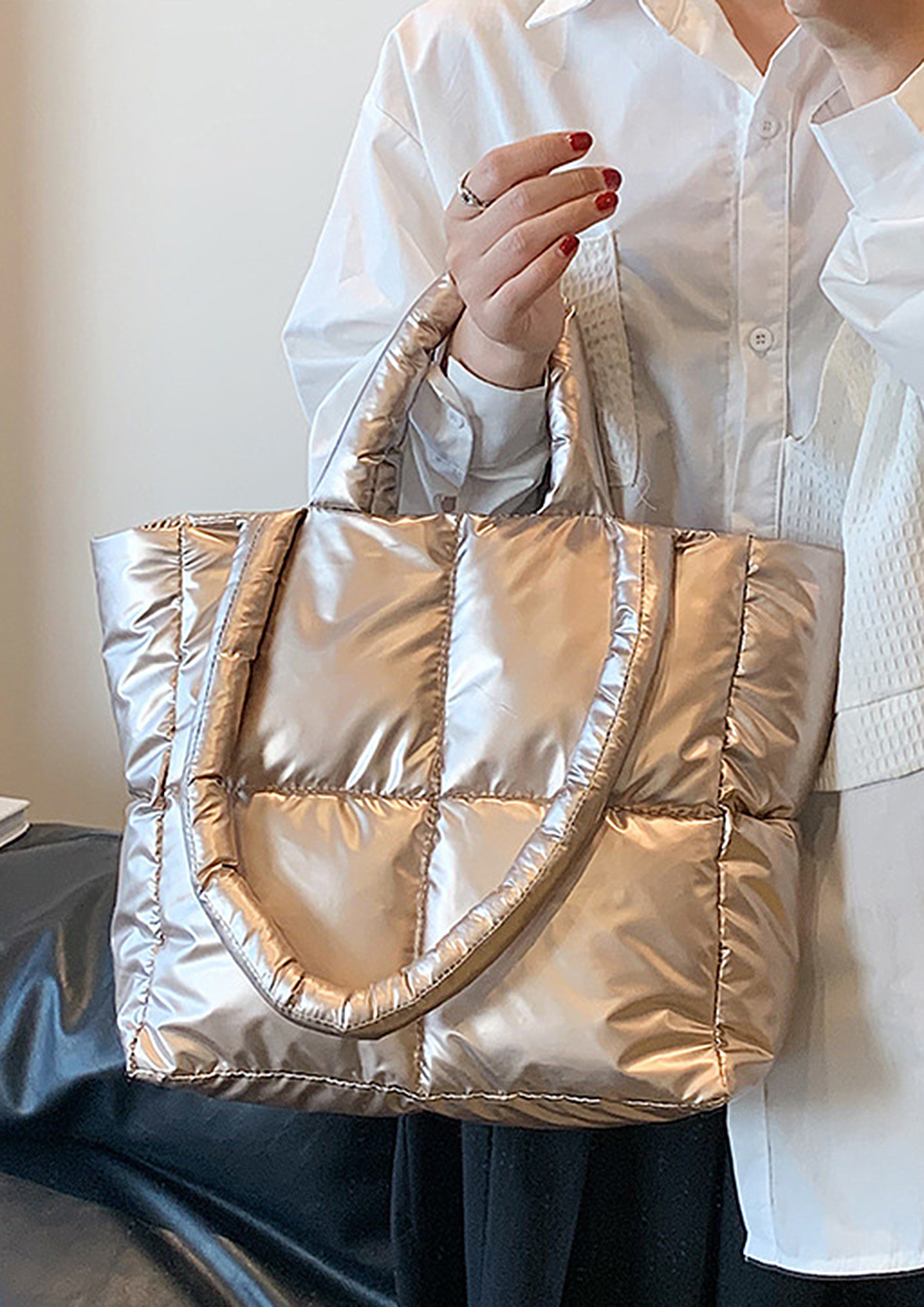 Paper Bag silver metallic – basilracuk.com