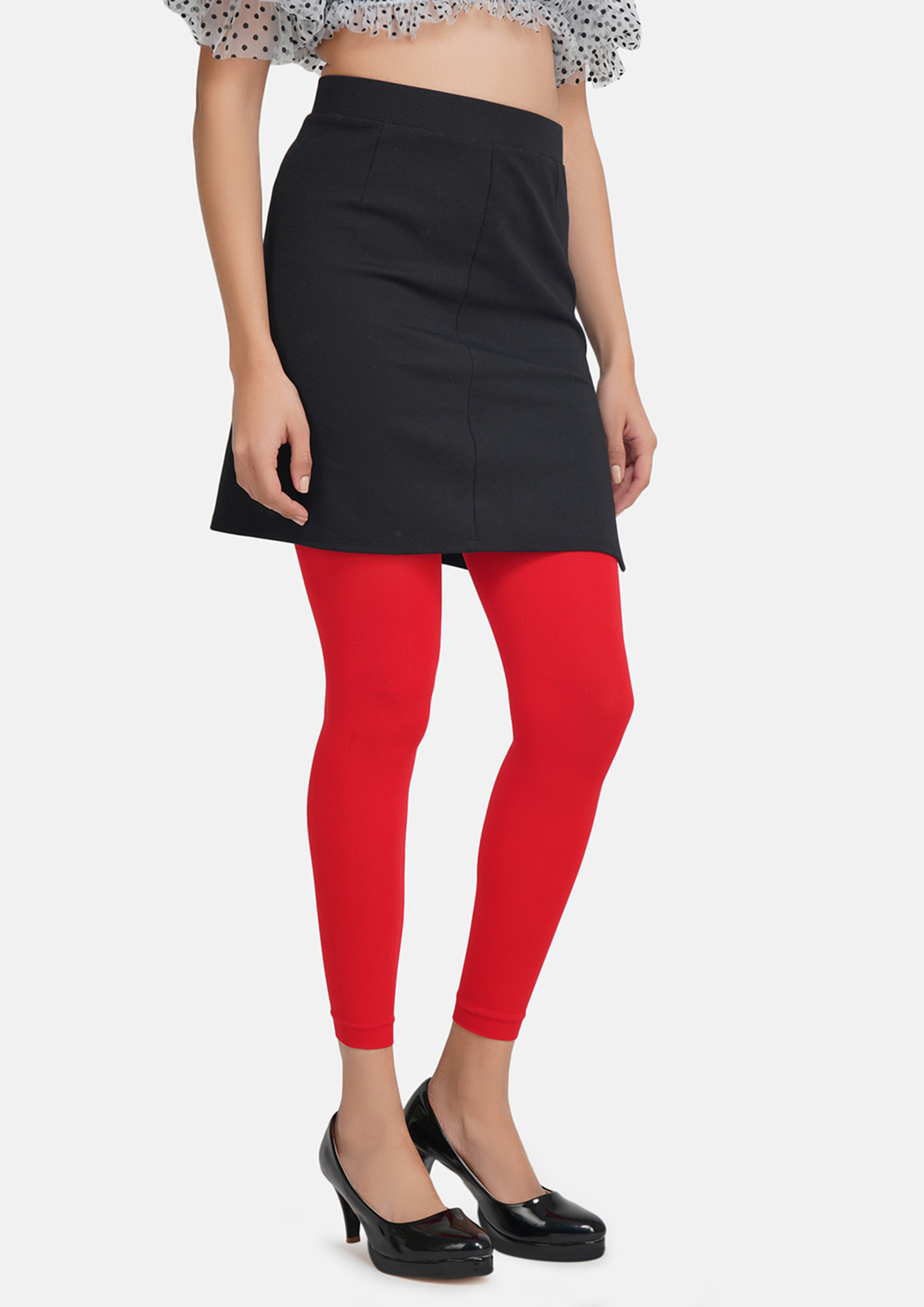 Red Footless Tights